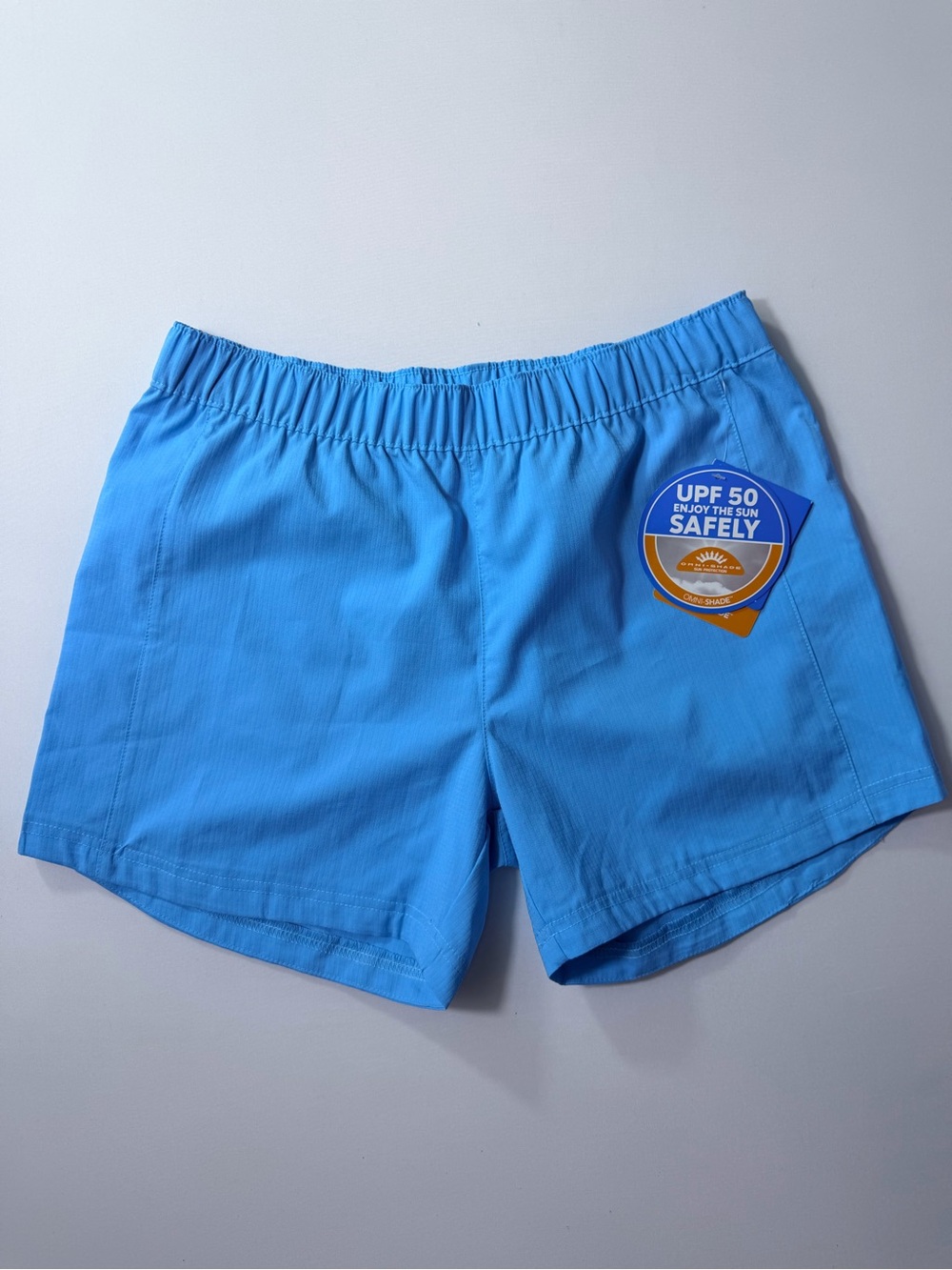 Columbia Blue UPF 50 Swim Shorts Youth Large